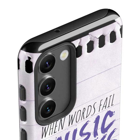 When Words Fail Music Speaks Galaxy S23 Plus Pro Case
