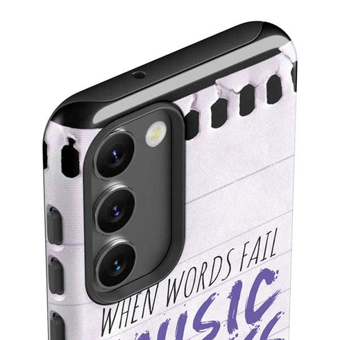 When Words Fail Music Speaks Galaxy S23 Pro Case