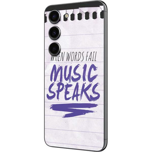 When Words Fail Music Speaks Galaxy S23 Skin