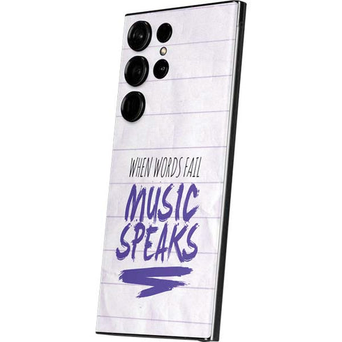 When Words Fail Music Speaks Galaxy S23 Ultra Skin
