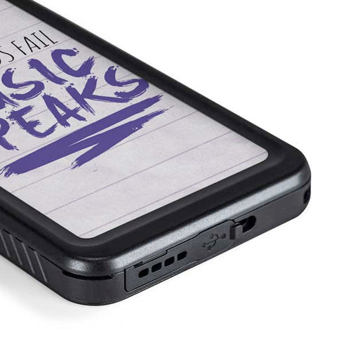 When Words Fail Music Speaks Galaxy S23 Waterproof Case
