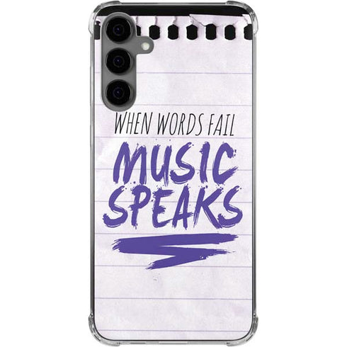 When Words Fail Music Speaks Galaxy S24 Plus Clear Case