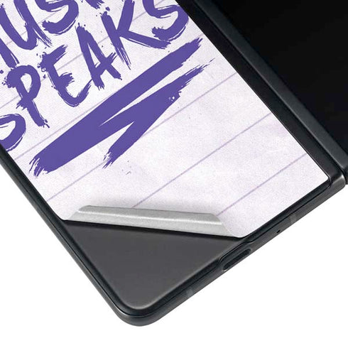 When Words Fail Music Speaks Galaxy Z Fold3 5G Skin