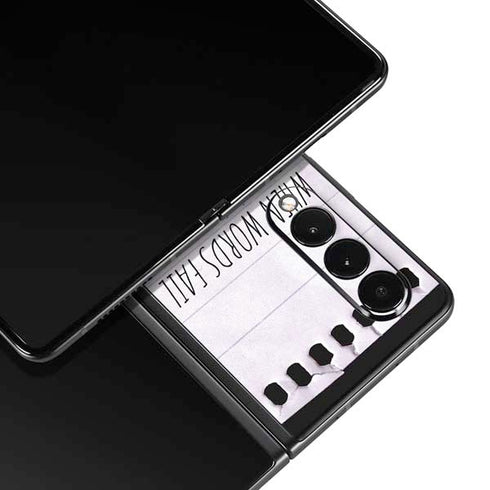 When Words Fail Music Speaks Galaxy Z Fold3 5G Skin