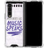When Words Fail Music Speaks Galaxy Z Fold4 5G Clear Case