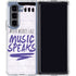 When Words Fail Music Speaks Galaxy Z Fold5 5G Clear Case
