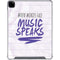 When Words Fail Music Speaks iPad Pro 12.9in (2020) Clear Case