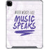 When Words Fail Music Speaks iPad Pro 12.9in (2020) Clear Case