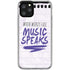 When Words Fail Music Speaks iPhone 11 Pro Clear Case