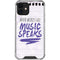 When Words Fail Music Speaks iPhone 12 Clear Case