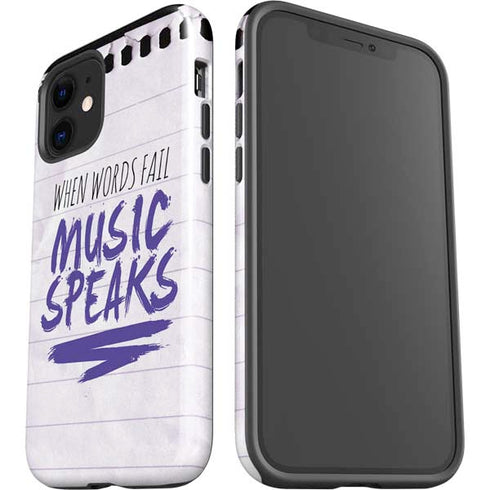 When Words Fail Music Speaks iPhone 12 Impact Case