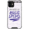 When Words Fail Music Speaks iPhone 12 Mini Clear Case