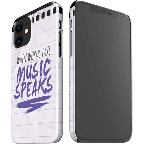 When Words Fail Music Speaks iPhone 12 Mini Lite Case