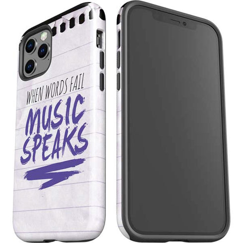 When Words Fail Music Speaks iPhone 12 Pro Impact Case
