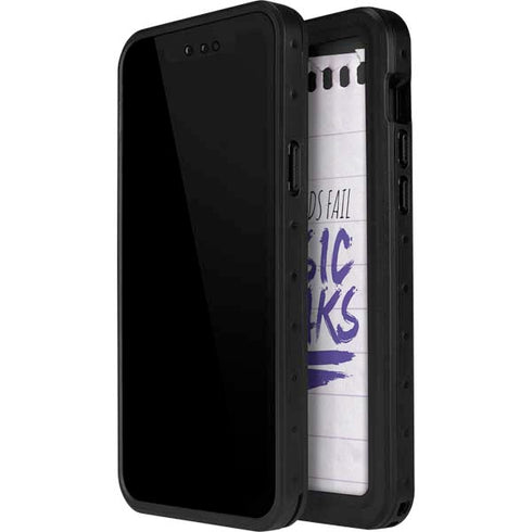 When Words Fail Music Speaks iPhone 12 Pro Waterproof Case