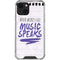 When Words Fail Music Speaks iPhone 13 Mini Clear Case