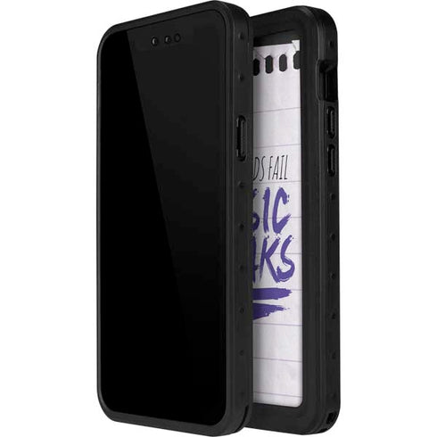 When Words Fail Music Speaks iPhone 13 Mini Waterproof Case