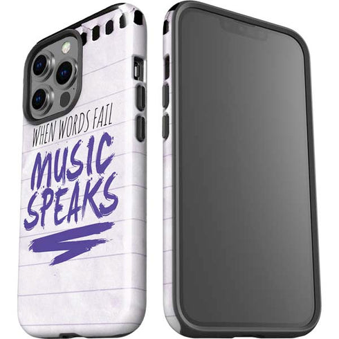 When Words Fail Music Speaks iPhone 13 Pro Impact Case
