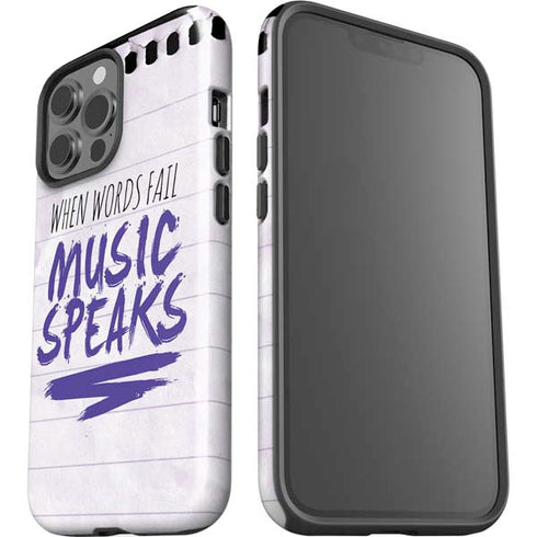 When Words Fail Music Speaks iPhone 13 Pro Max Impact Case