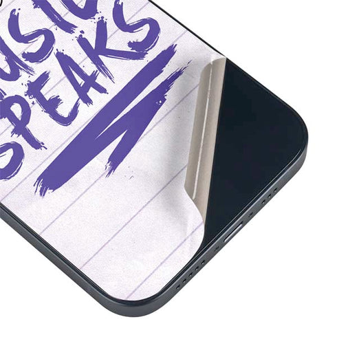When Words Fail Music Speaks iPhone 13 Skin