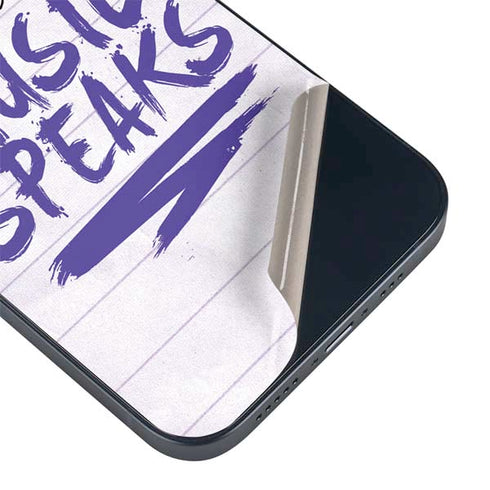 When Words Fail Music Speaks iPhone 14 Plus Skin