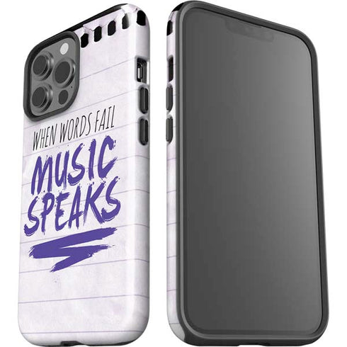 When Words Fail Music Speaks iPhone 15 Pro Max Impact Case