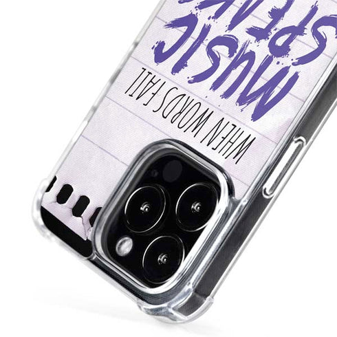 When Words Fail Music Speaks iPhone 15 Pro Max MagSafe Case