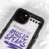 When Words Fail Music Speaks iPhone 15 Waterproof Case