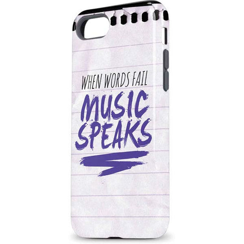 When Words Fail Music Speaks iPhone 7 Pro Case