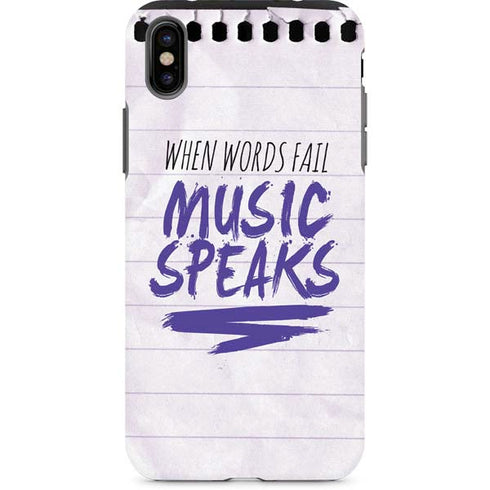 When Words Fail Music Speaks iPhone 8 Pro Case