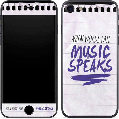 When Words Fail Music Speaks iPhone SE (2nd & 3rd Gen) Skin