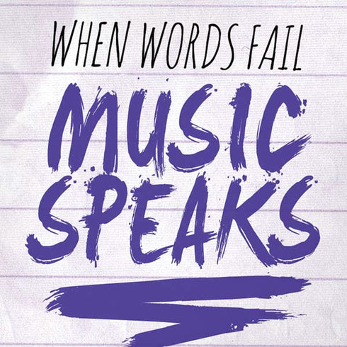 When Words Fail Music Speaks iPhone XR Skin