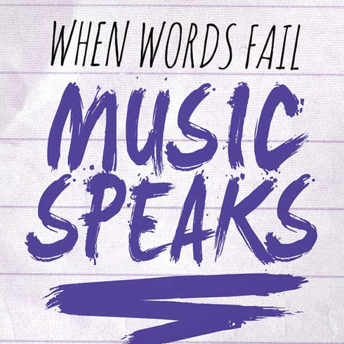 When Words Fail Music Speaks iPhone XS Pro Case