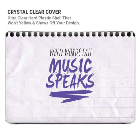 When Words Fail Music Speaks MacBook Air 13in M1 (2021) Case plus Skin