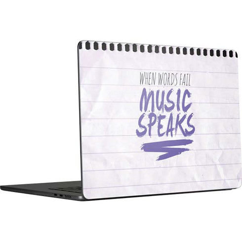 When Words Fail Music Speaks MacBook Air 15 in (2023) Skin