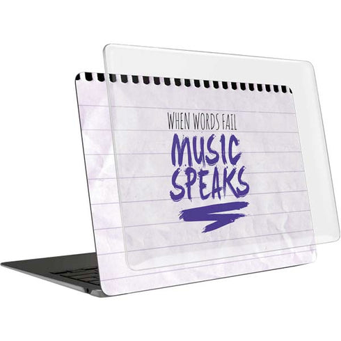 When Words Fail Music Speaks MacBook Air 15in (2023-2025) Case plus Skin