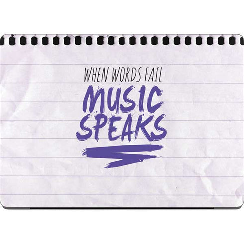 When Words Fail Music Speaks MacBook Pro 14in (2021-24) Skin
