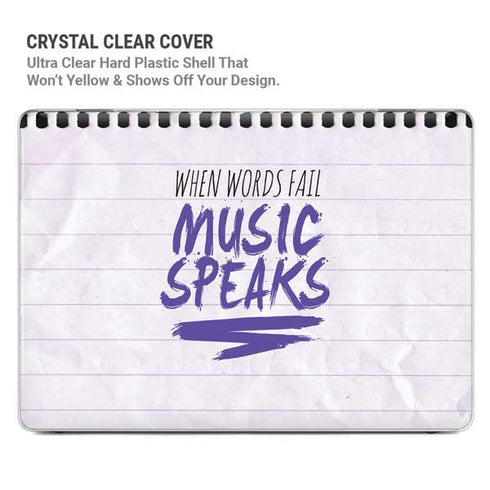 When Words Fail Music Speaks MacBook Pro 15in (2016-19) Case plus Skin