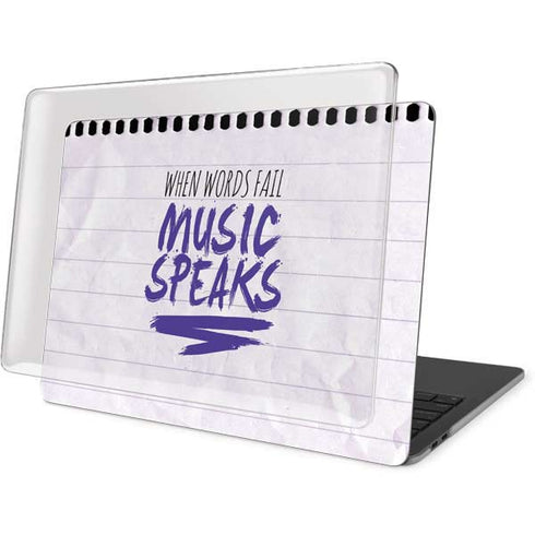 When Words Fail Music Speaks MacBook Pro 16in (2019-20) Case plus Skin