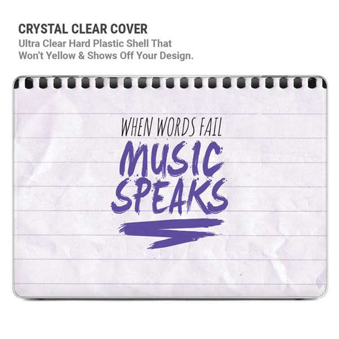 When Words Fail Music Speaks MacBook Pro 16in (2019-20) Case plus Skin