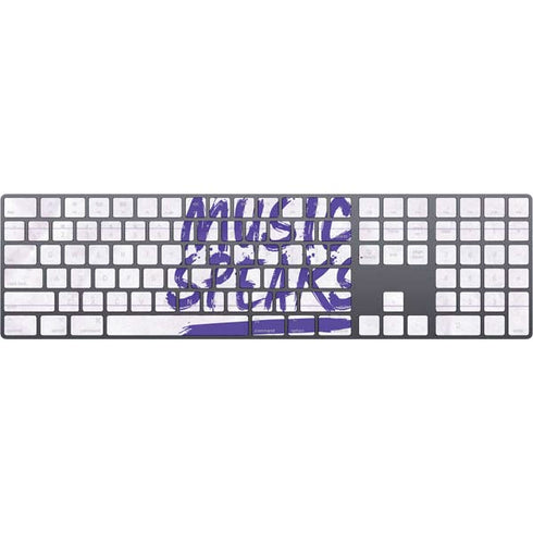 When Words Fail Music Speaks Magic Keyboard with Numeric Keypad Skin