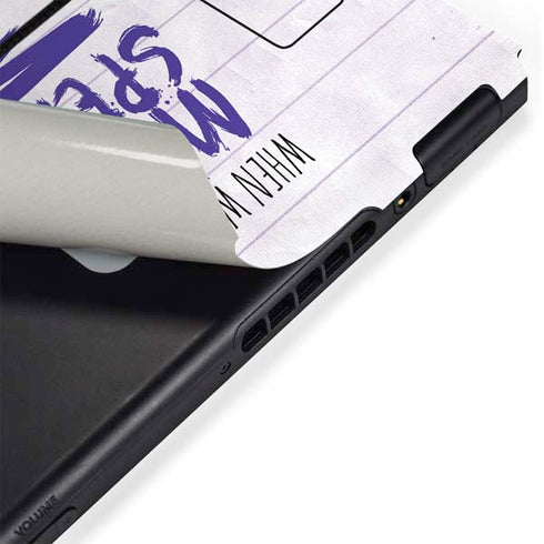 When Words Fail Music Speaks Nintendo Switch Bundle Skin