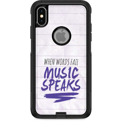 When Words Fail Music Speaks Otterbox Commuter iPhone Skin