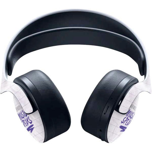 When Words Fail Music Speaks PULSE 3D Wireless Headset for PS5 Skin