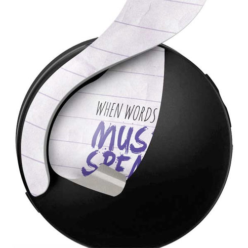 When Words Fail Music Speaks PULSE 3D Wireless Headset for PS5 Skin