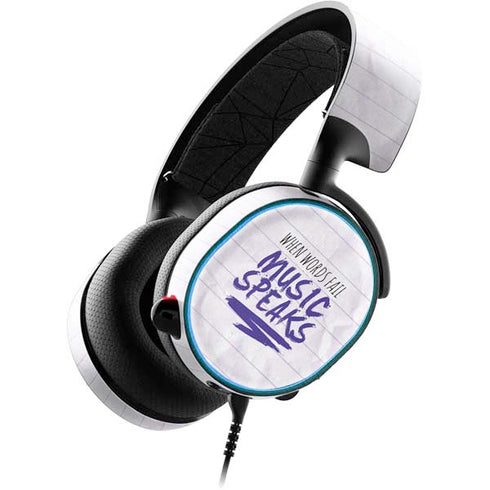 When Words Fail Music Speaks SteelSeries Arctis 3 Skin
