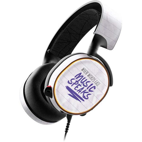 When Words Fail Music Speaks SteelSeries Arctis 5 Skin