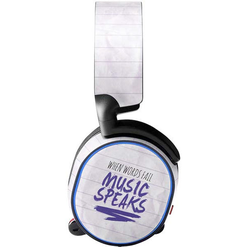 When Words Fail Music Speaks SteelSeries Arctis 5 Skin