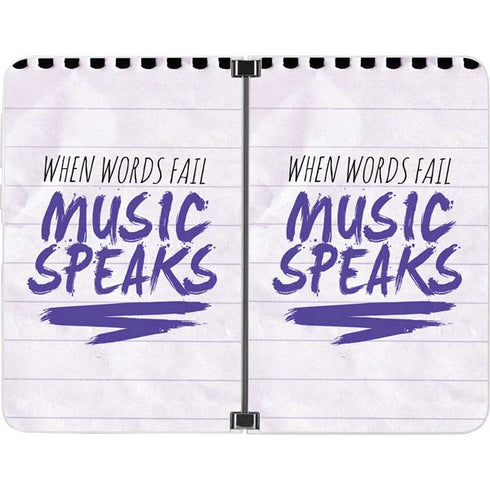 When Words Fail Music Speaks Surface Duo Skin