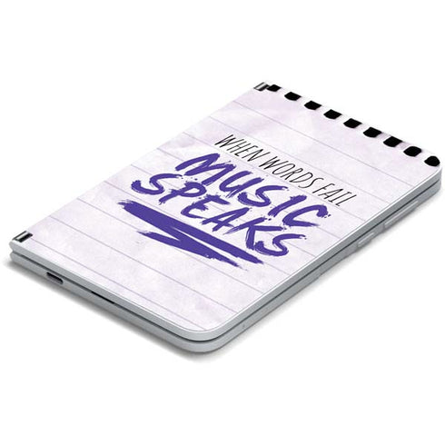 When Words Fail Music Speaks Surface Duo Skin
